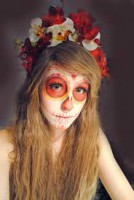 Maquillage et déguisement mexicain pour halloween.